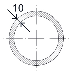 Нержавеющая круглая труба 108x10 мм 08Х13 ГОСТ 9941-81 холоднодеформированная зеркальная купить в Андижане