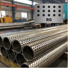 Труба перфорированная нержавеющая 65x3,2x5 мм Rg 03Х18Н10Т ГОСТ 11068-81